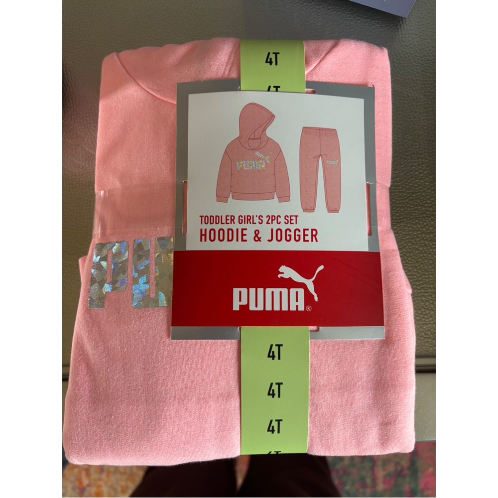 Puma Pink Toddler Sweatsuit  4T